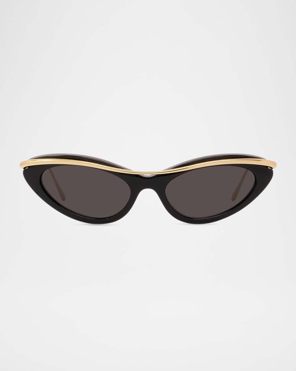 Signature Acetate & Metal Cat-Eye Sunglasses